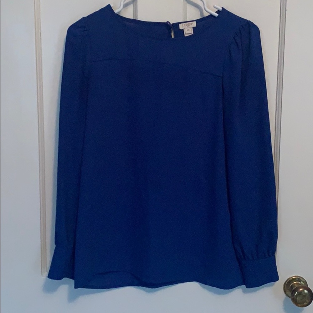 Blue JCrew Blouse